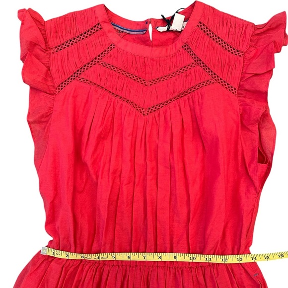 WHITE STUFF Spring 2025 Collection Midi Dress Pink Sample Size 6 NWT - Picture 8 of 10